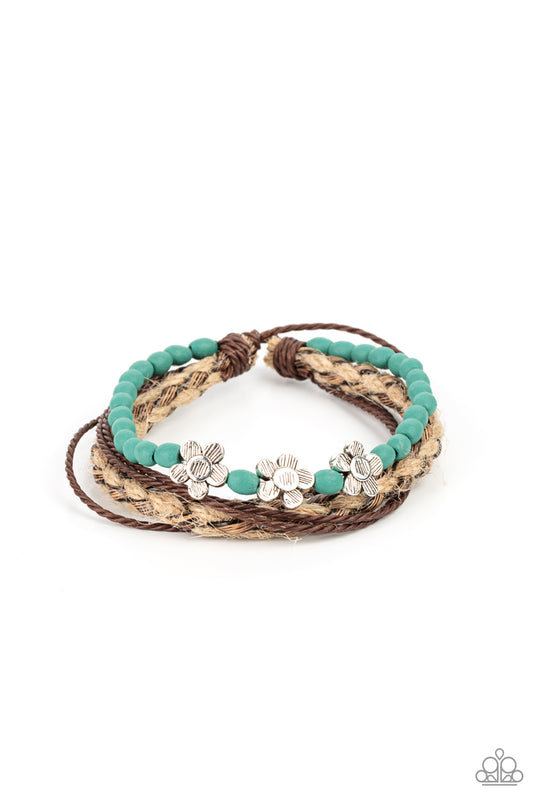 Paparazzi Urban Collection - Raffia Remix - Blue Pull Cord