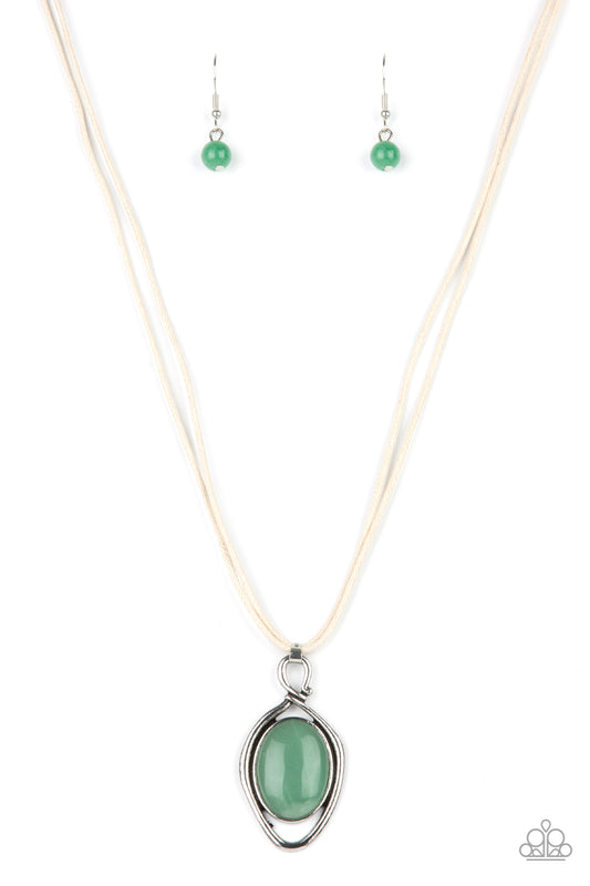 Paparazzi Necklaces - Desert Mystery - Green