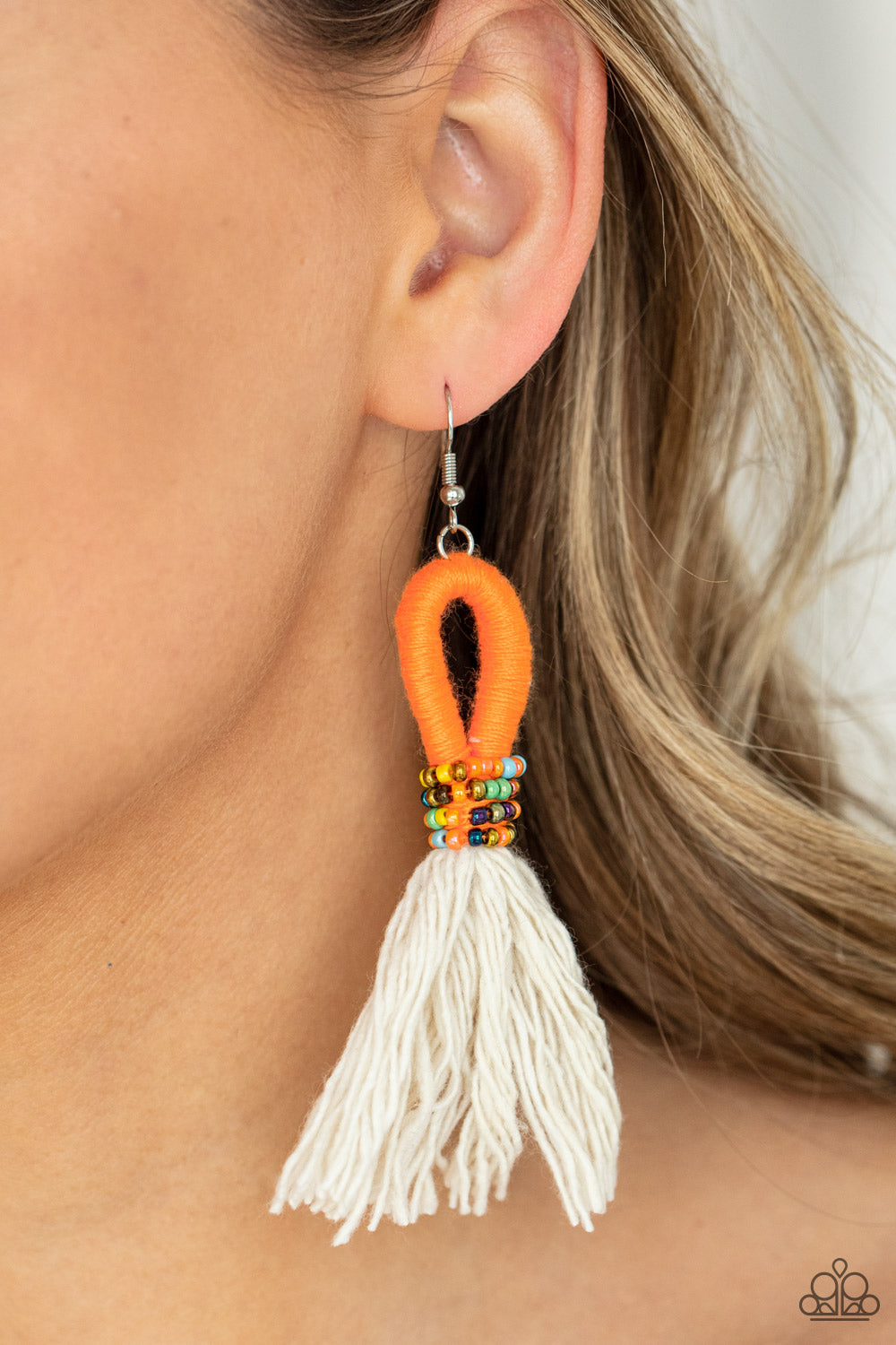 Paparazzi Earrings - The Dustup - Orange