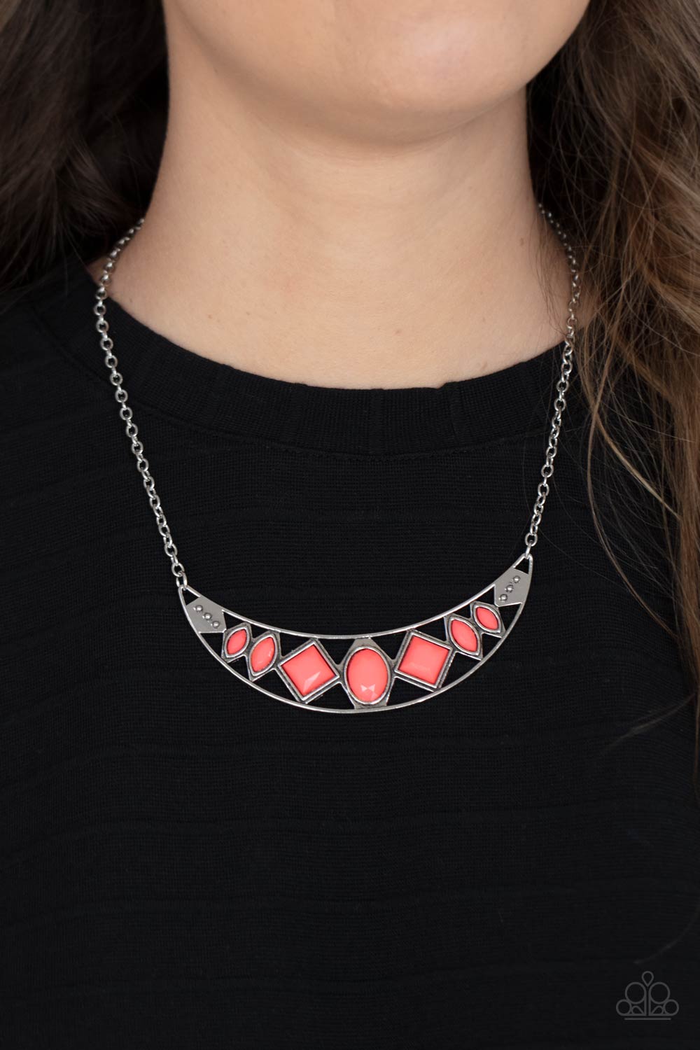 Paparazzi Necklaces - Emblazoned Era - Pink