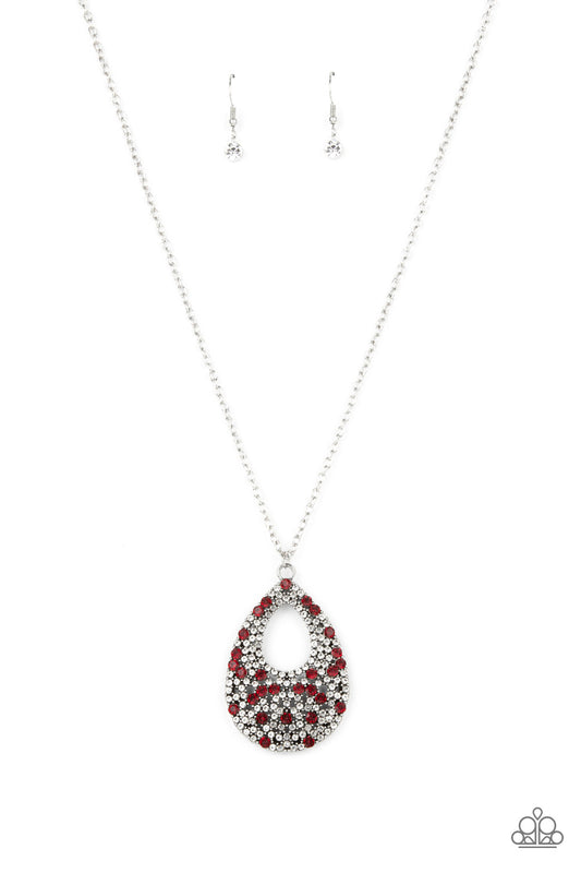 Paparazzi Necklaces - High Society Stargazing - Red