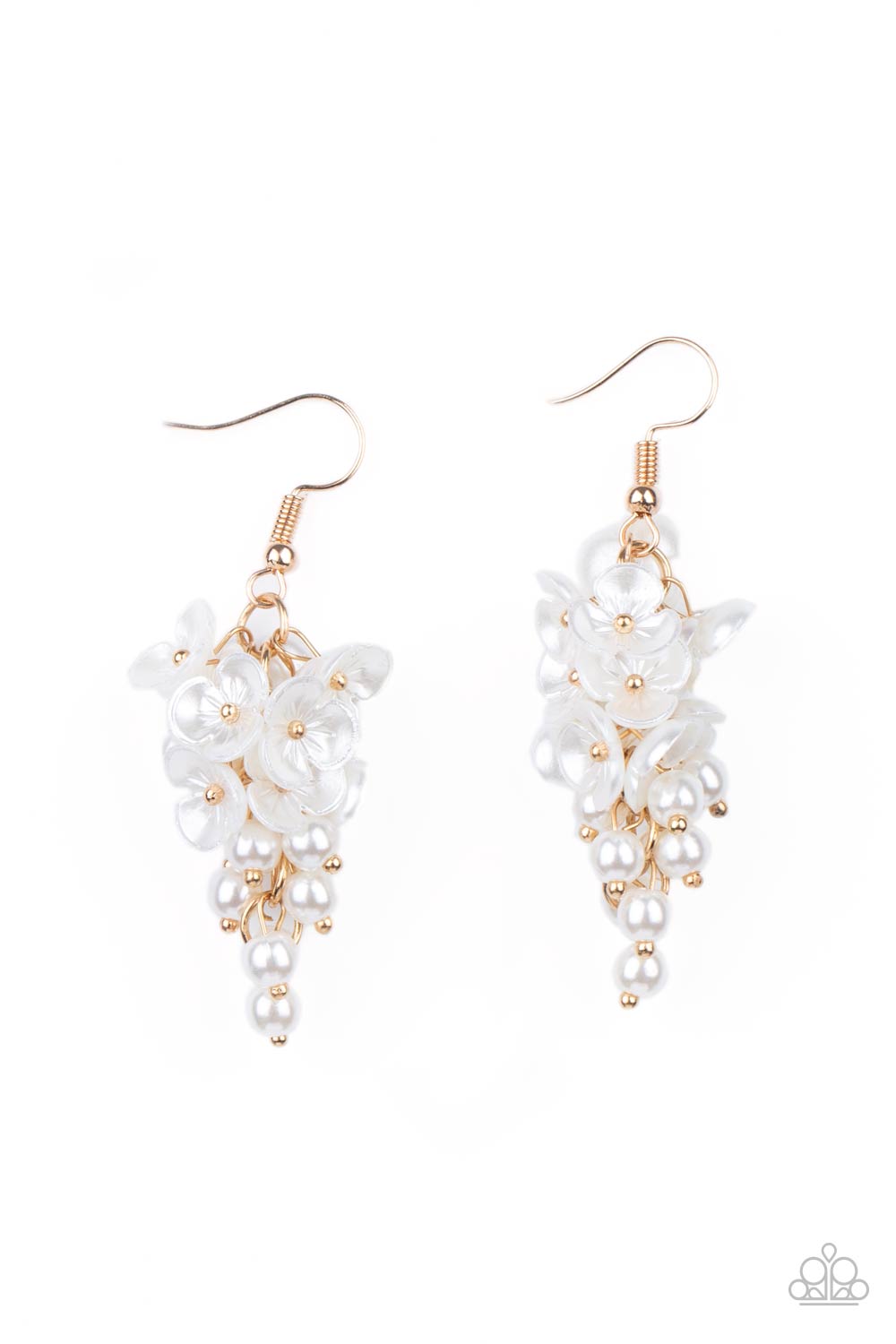 Paparazzi Earrings - Bountiful Bouquets - Gold