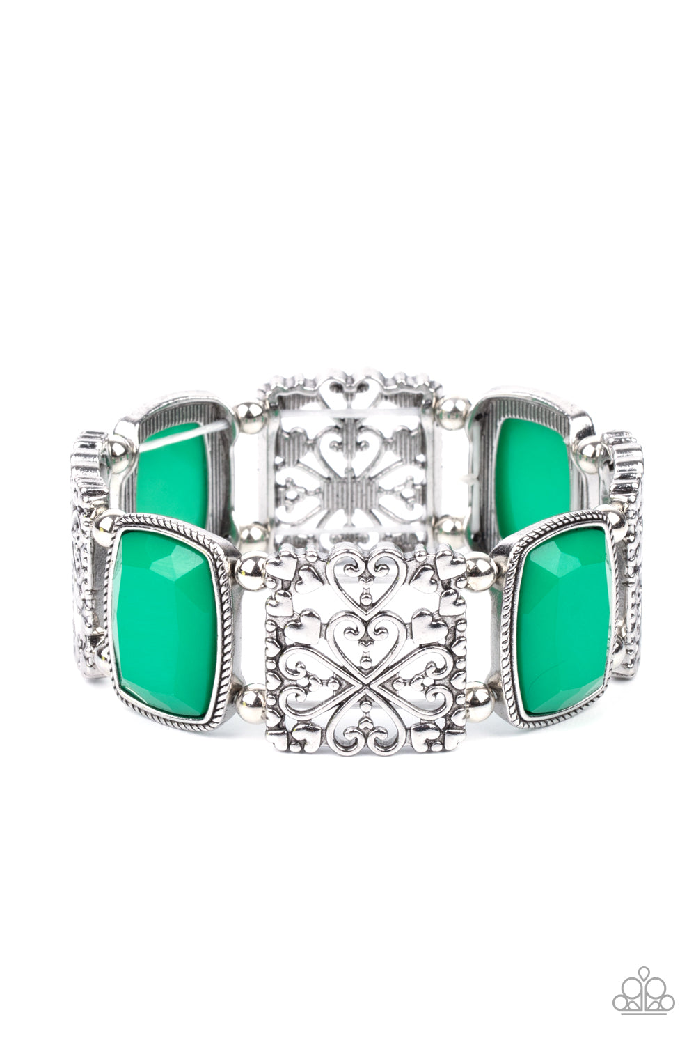 Paparazzi Bracelets - Colorful Coronation - Green