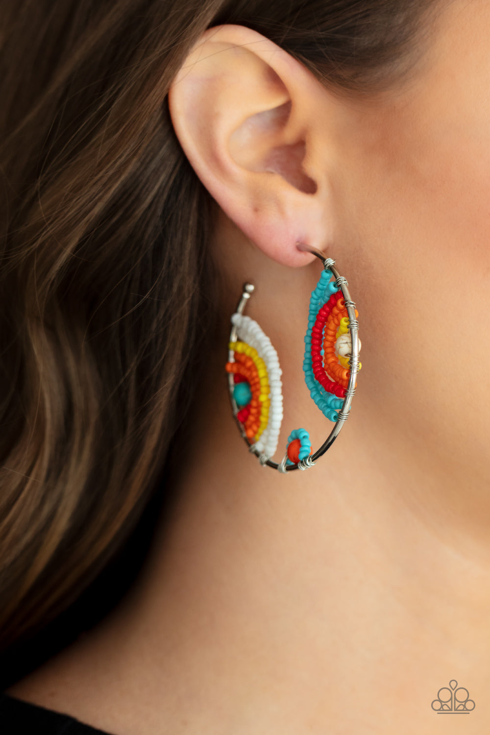 Paparazzi Earrings - Rainbow Horizons - Multi