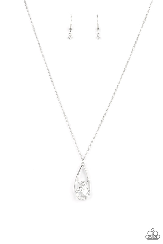 Paparazzi Necklaces - Gala Gleam - White