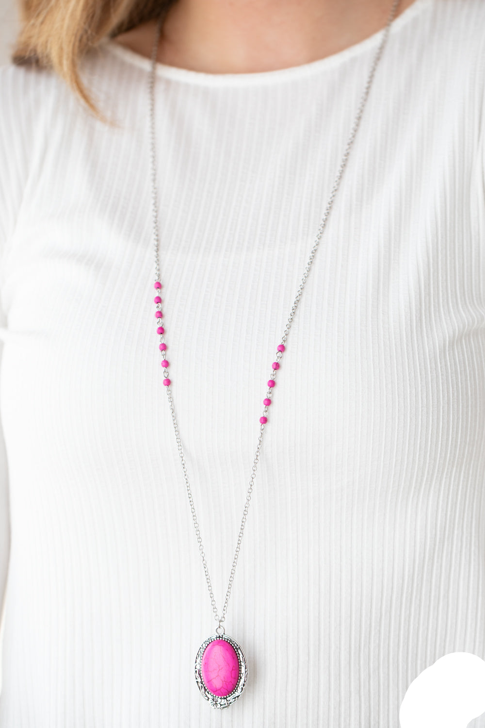 Paparazzi Necklaces - Plateau Paradise - Pink