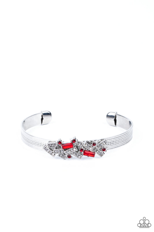 Paparazzi Bracelets - A Chic Clique - Red Cuff