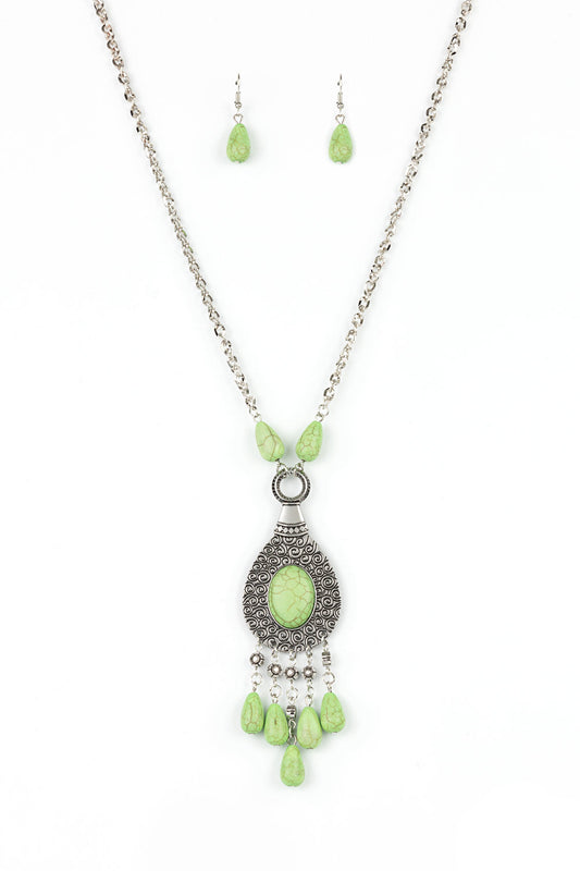 Paparazzi Necklaces - Cowgirl Couture - Green