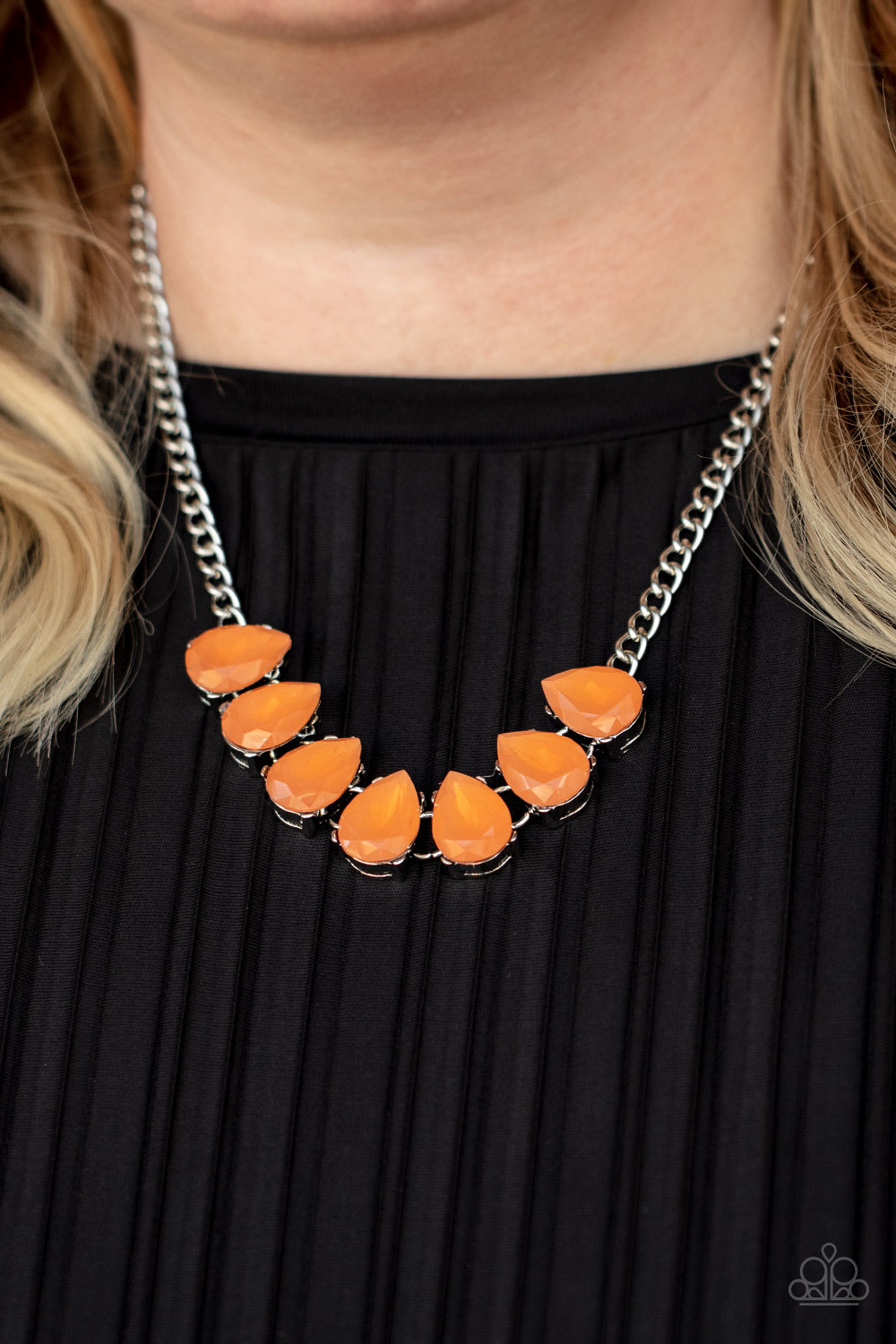 Paparazzi Necklaces - Above The Clouds - Orange