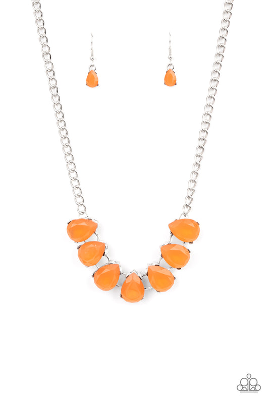Paparazzi Necklaces - Above The Clouds - Orange
