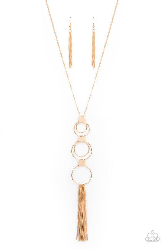 Paparazzi Necklaces - Join The Circle - Gold