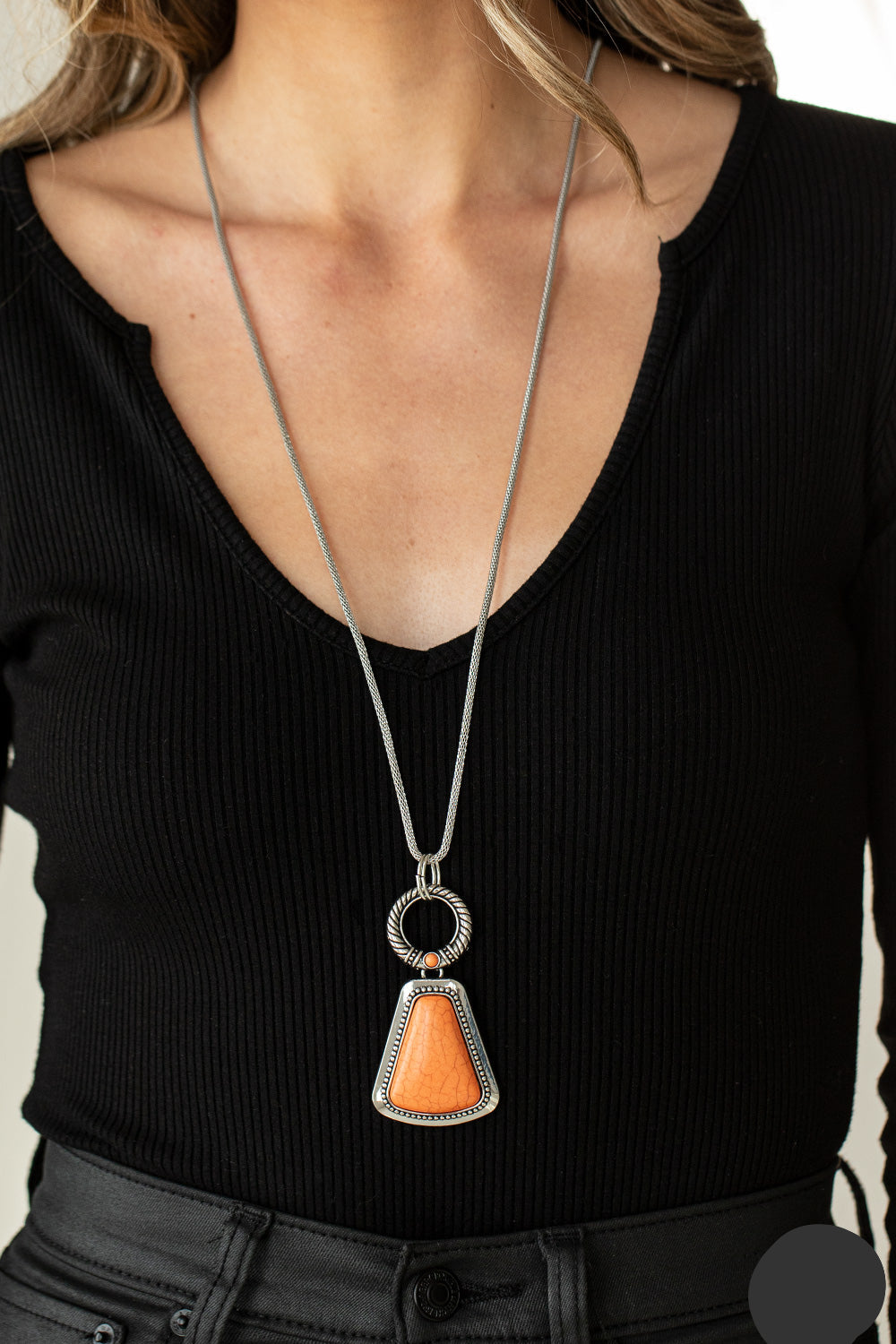 Paparazzi Necklaces - Stone Prairies - Orange