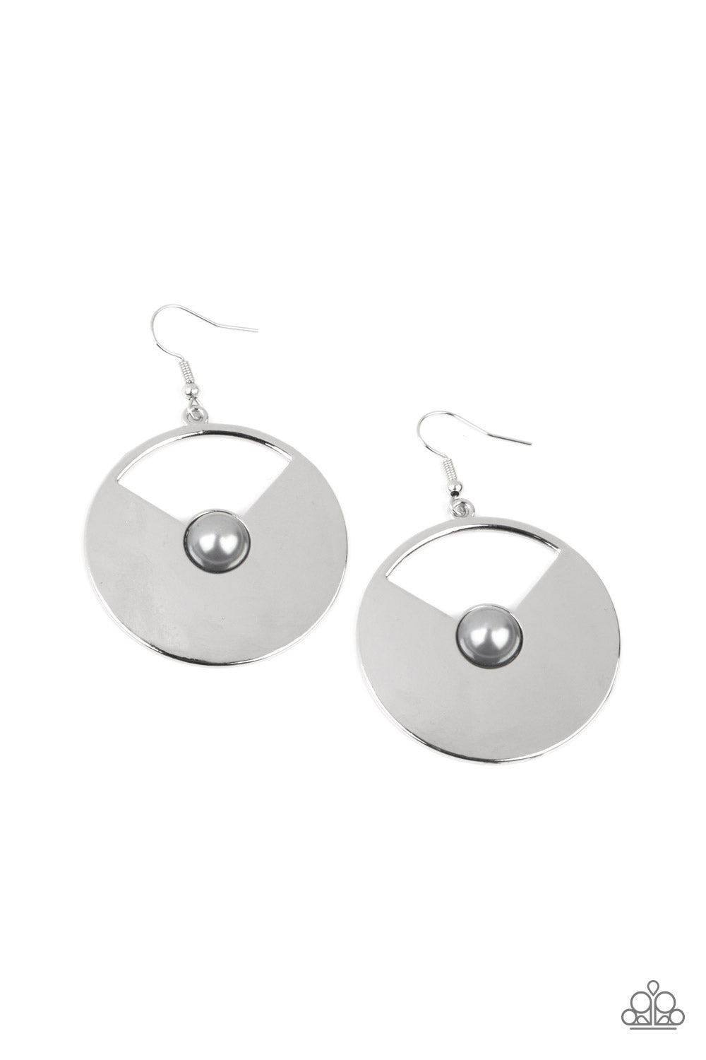 Paparazzi Earrings - Record Breaking Brilliance - Silver