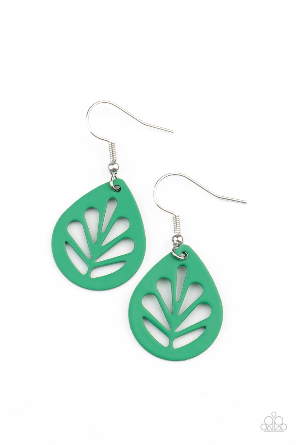 Paparazzi Earrings - Leaf Yourself Wide Open - Green