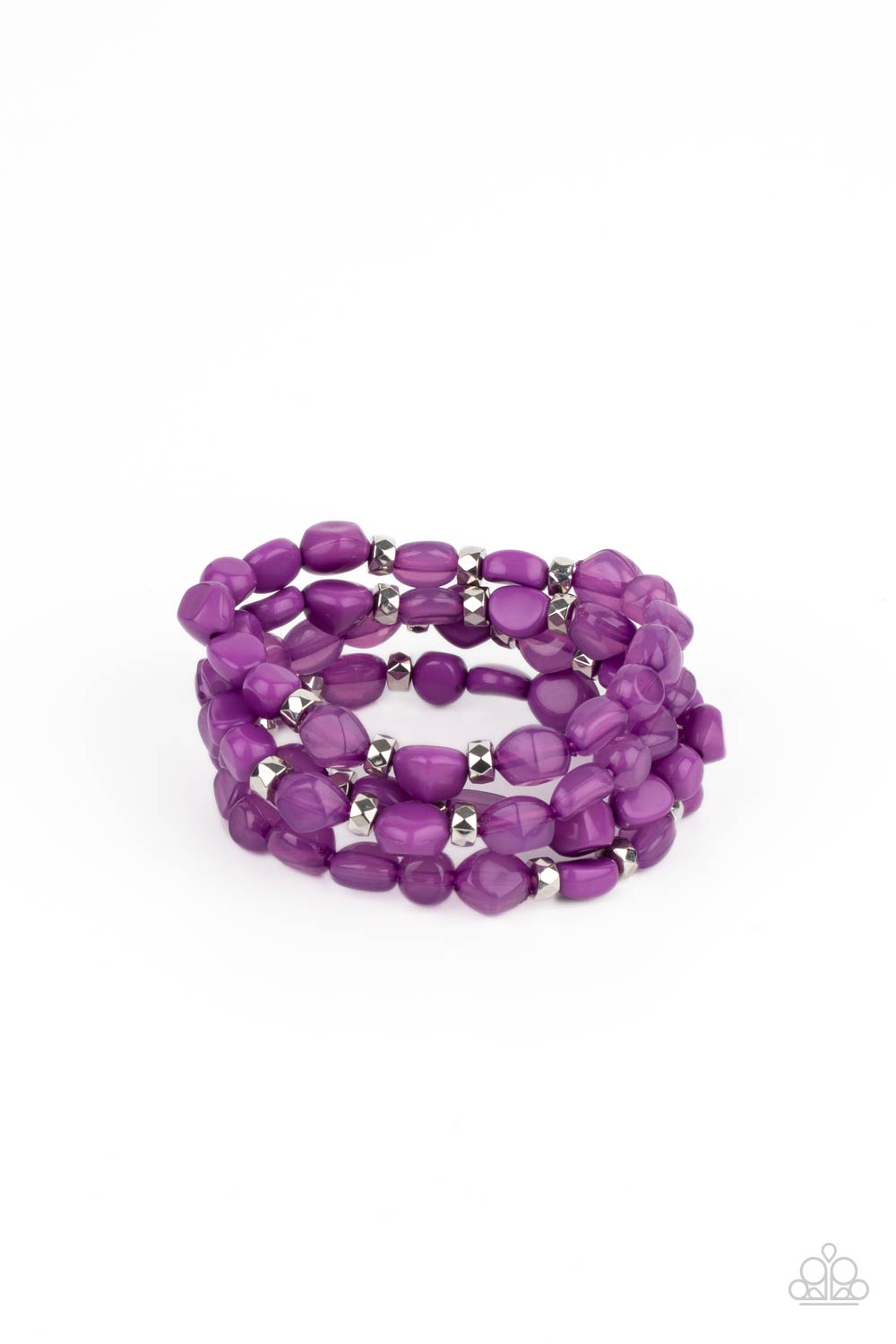 Paparazzi Bracelets - Nice Glowing - Purple
