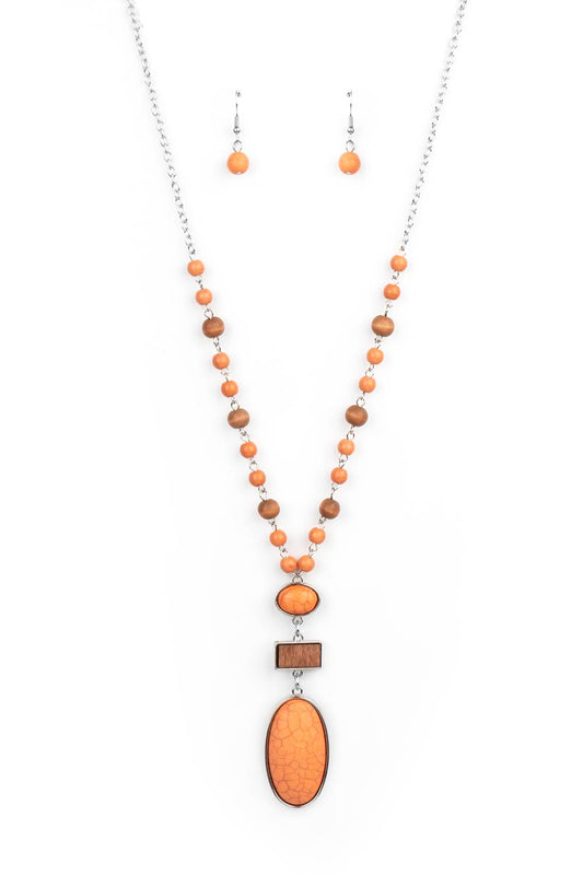Paparazzi Necklaces - Naturally Essential - Orange