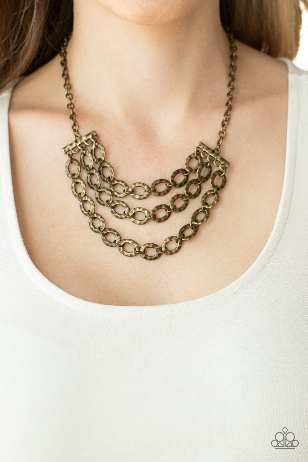 Paparazzi Necklaces - Repeat After Me - Brass
