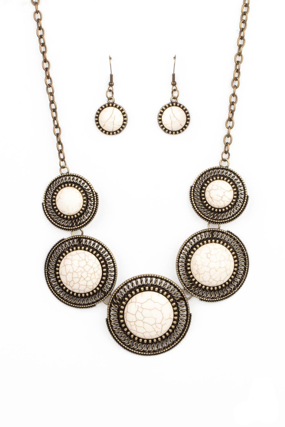 Paparazzi Necklaces - She Went West - Brass
