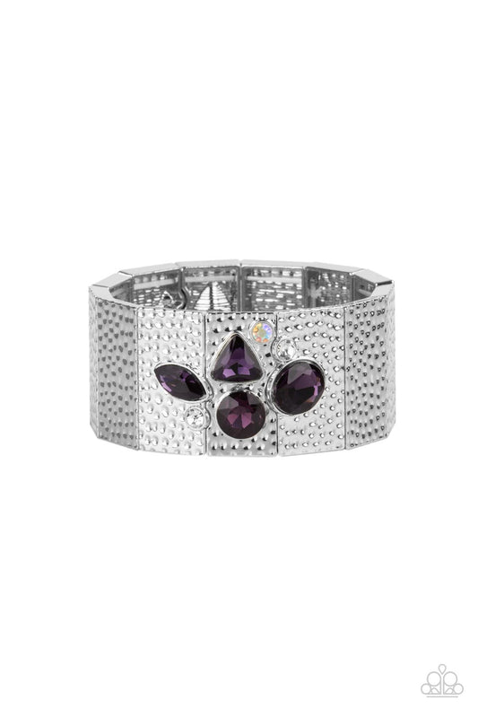 Paparazzi Bracelets - Flickering Fortune - Purple