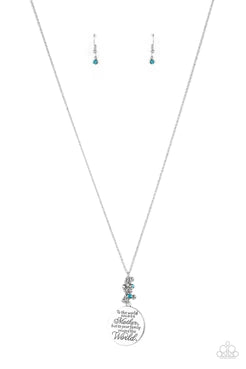 Paparazzi Necklaces - Material Blessings - Blue