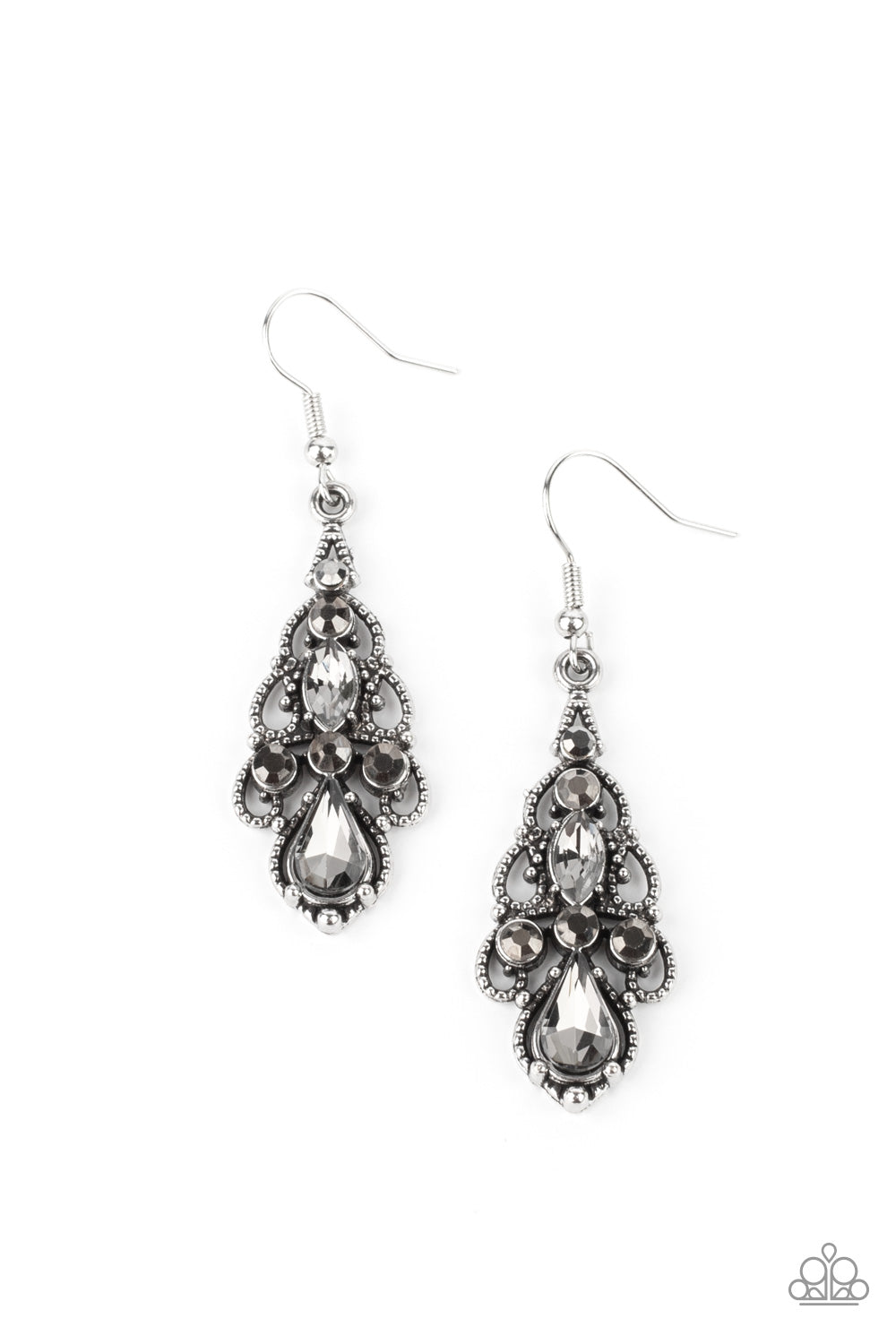 Paparazzi Earrings - Urban Radiance - Silver