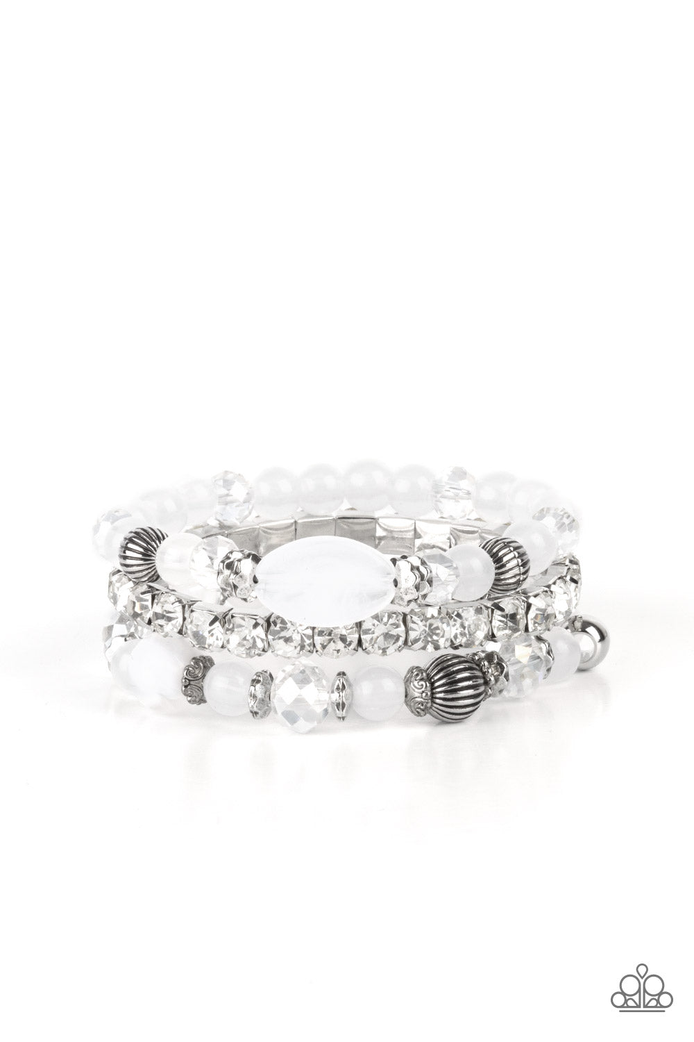 Paparazzi Bracelets - Ethereal Etiquette - White