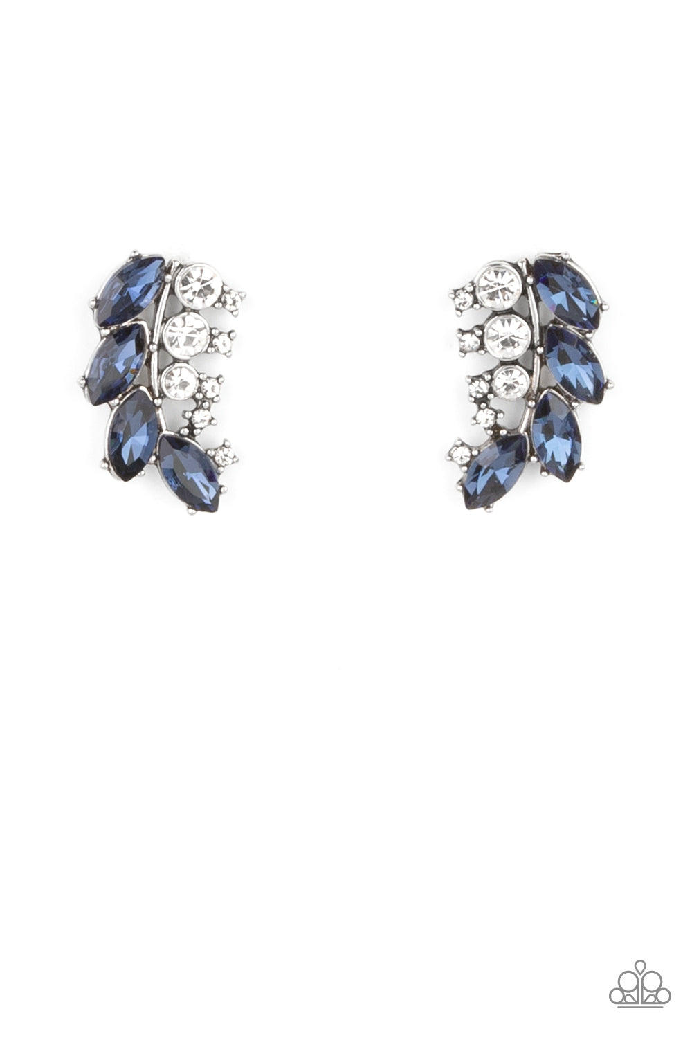 Paparazzi Earrings - Flawless Fronds - Blue