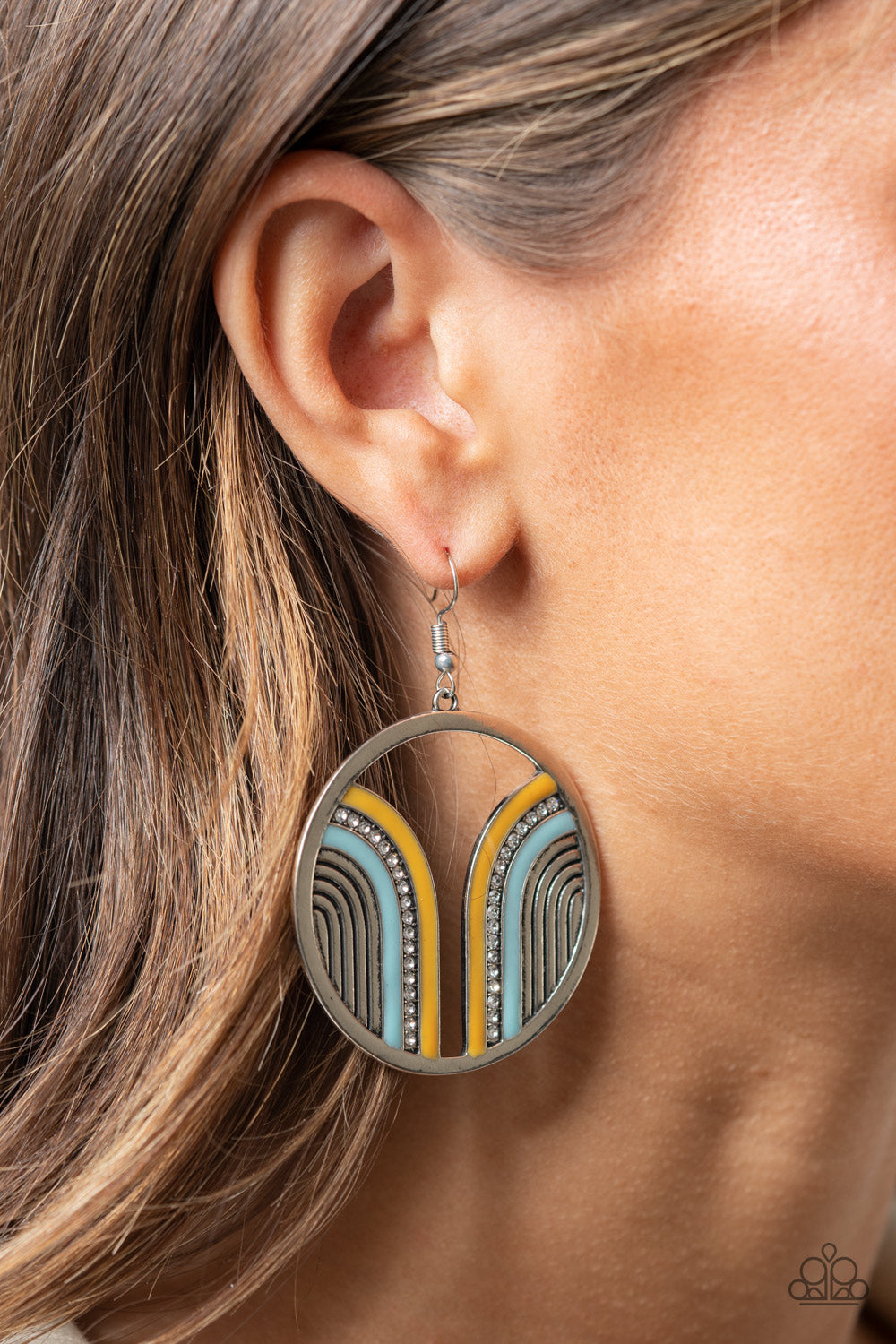 Paparazzi Earrings - Delightfully Deco - Multi