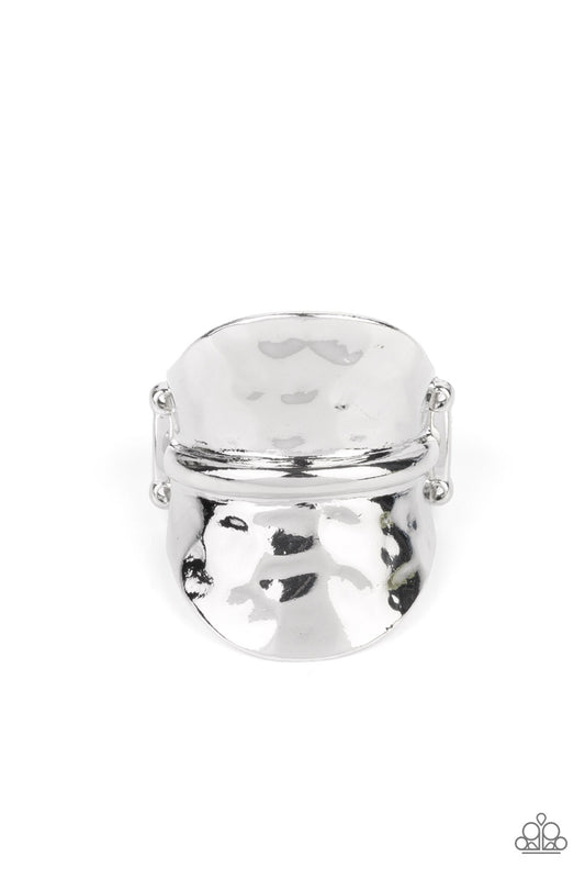 Paparazzi Rings - High Stakes Gleam - Silver