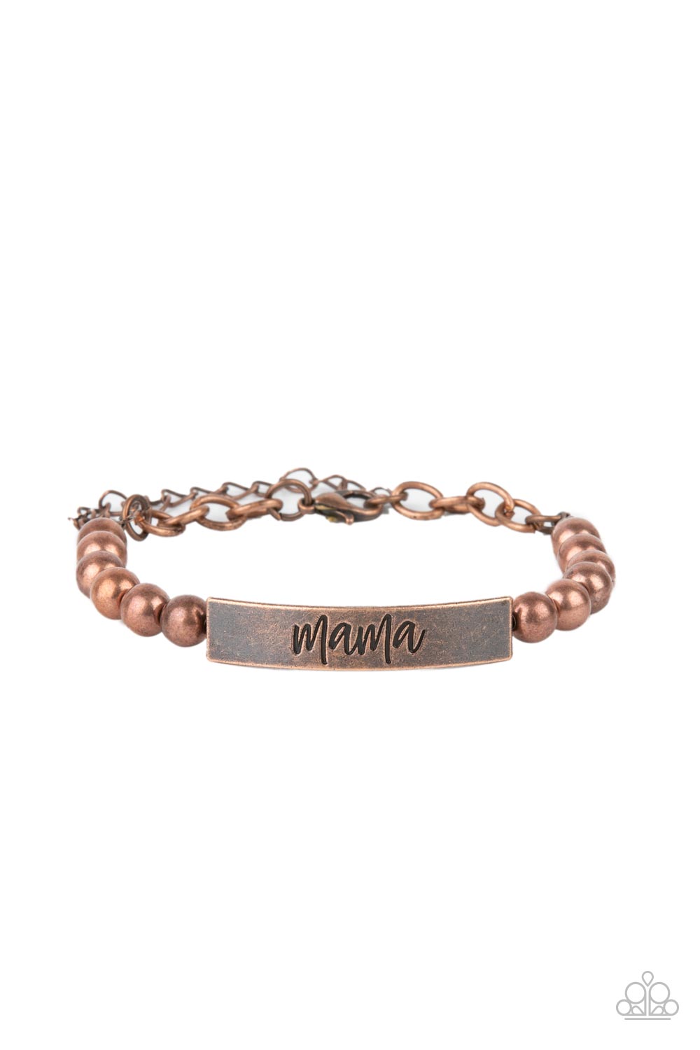 Paparazzi Bracelets - Mom Squad - Copper