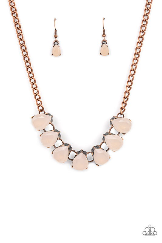 Paparazzi Necklaces - Above The Clouds - Copper