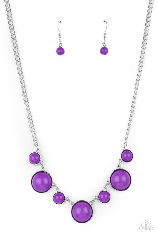 Paparazzi Earrings - Prismatically POP-tastic - Purple