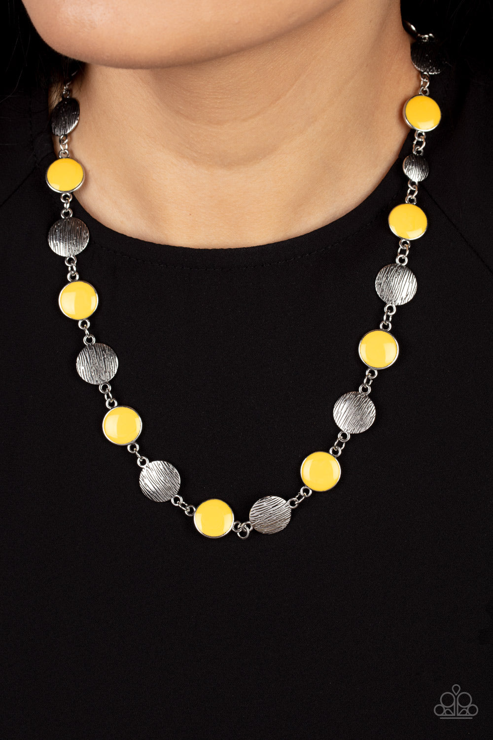 Sahara Suburb - Yellow Necklace | Paparazzi Accessories | $5.00
