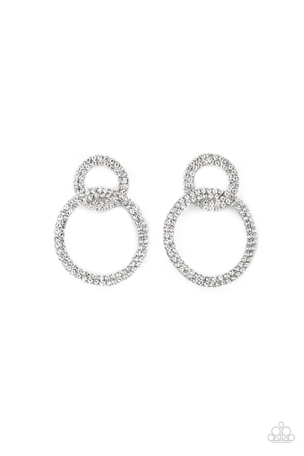 Paparazzi Earrings - Intensely Icy - Black