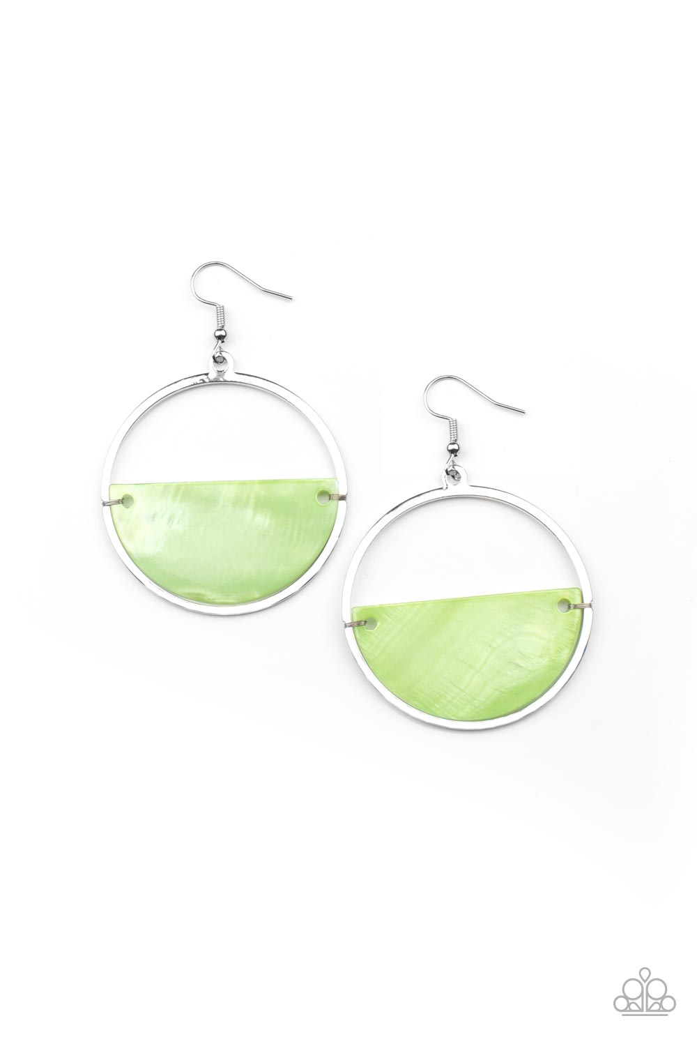 Paparazzi Earrings - Seashore Vibes - Green