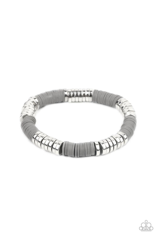 Paparazzi Bracelets - Stacked in Your Favor - Silver