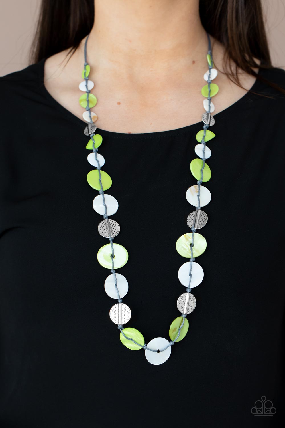 Paparazzi Necklaces - Seashore Spa - Green