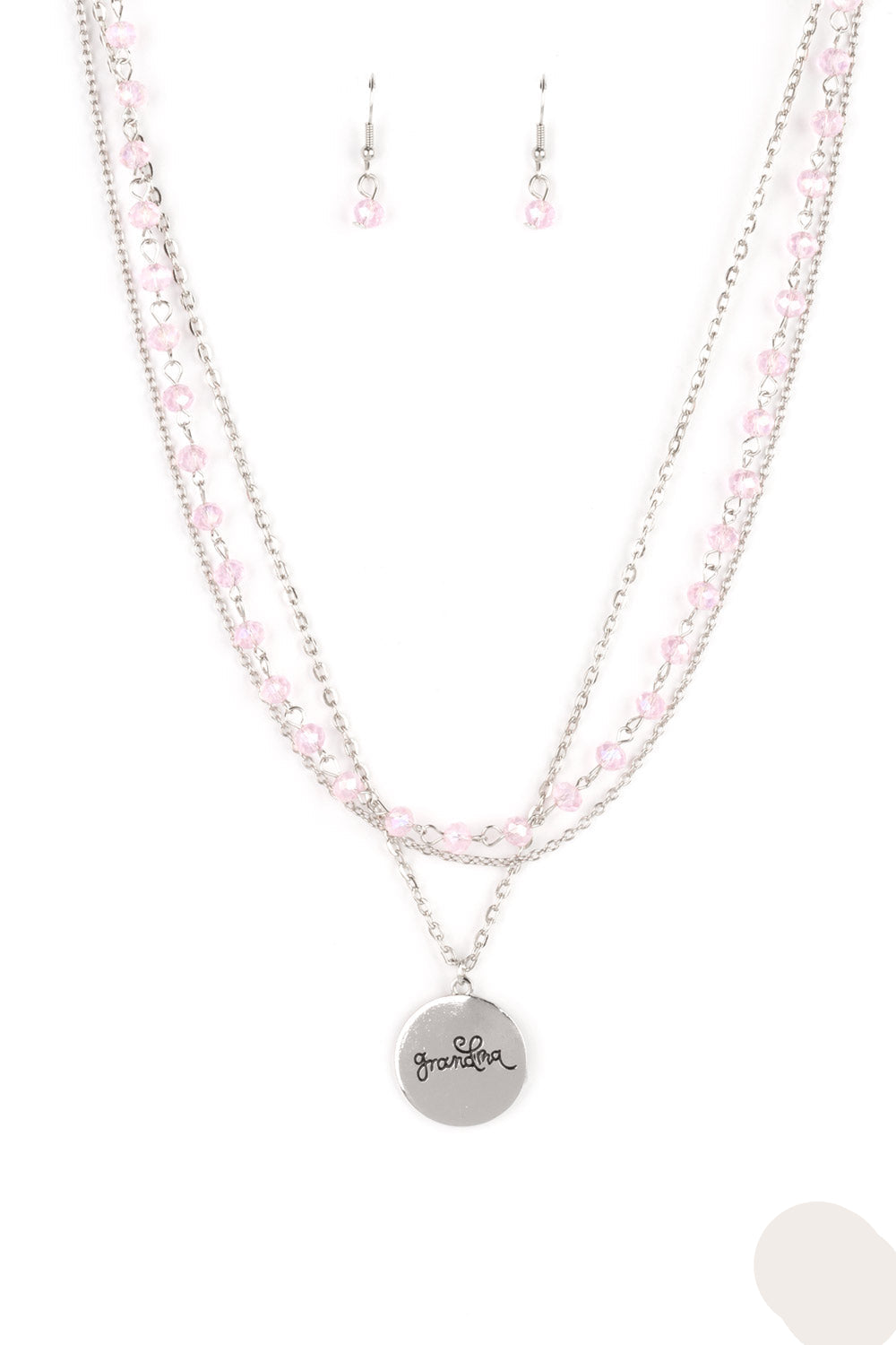 Paparazzi Necklaces - Promoted to Grandma - Pink