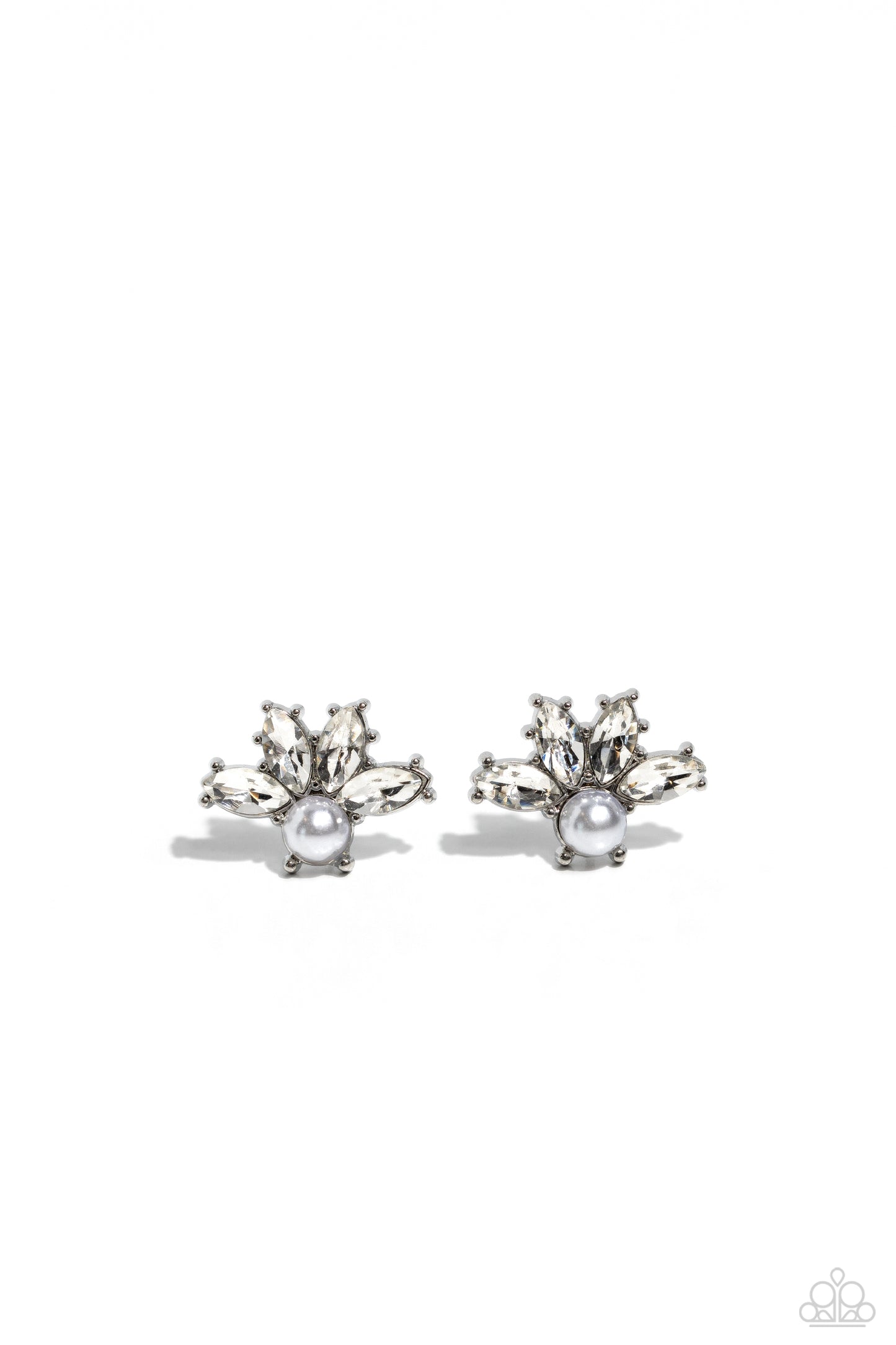 Paparazzi Earrings - Stellar Showcase - White