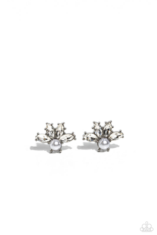Paparazzi Earrings - Stellar Showcase - White