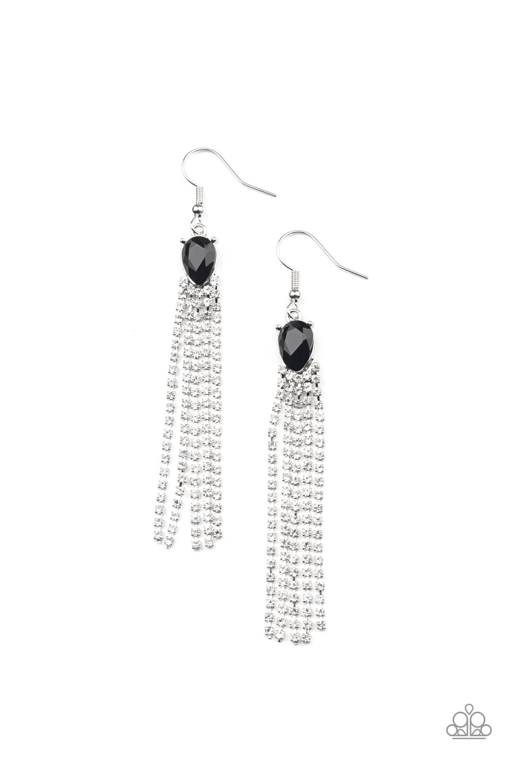 Paparazzi Earrings - Drop-Dead Dainty - Black