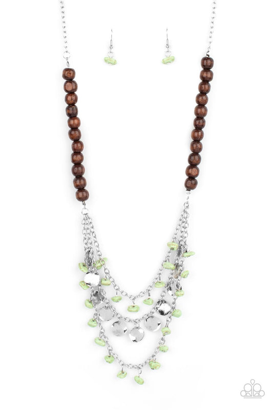 Paparazzi Necklaces - Plains Paradise - Green