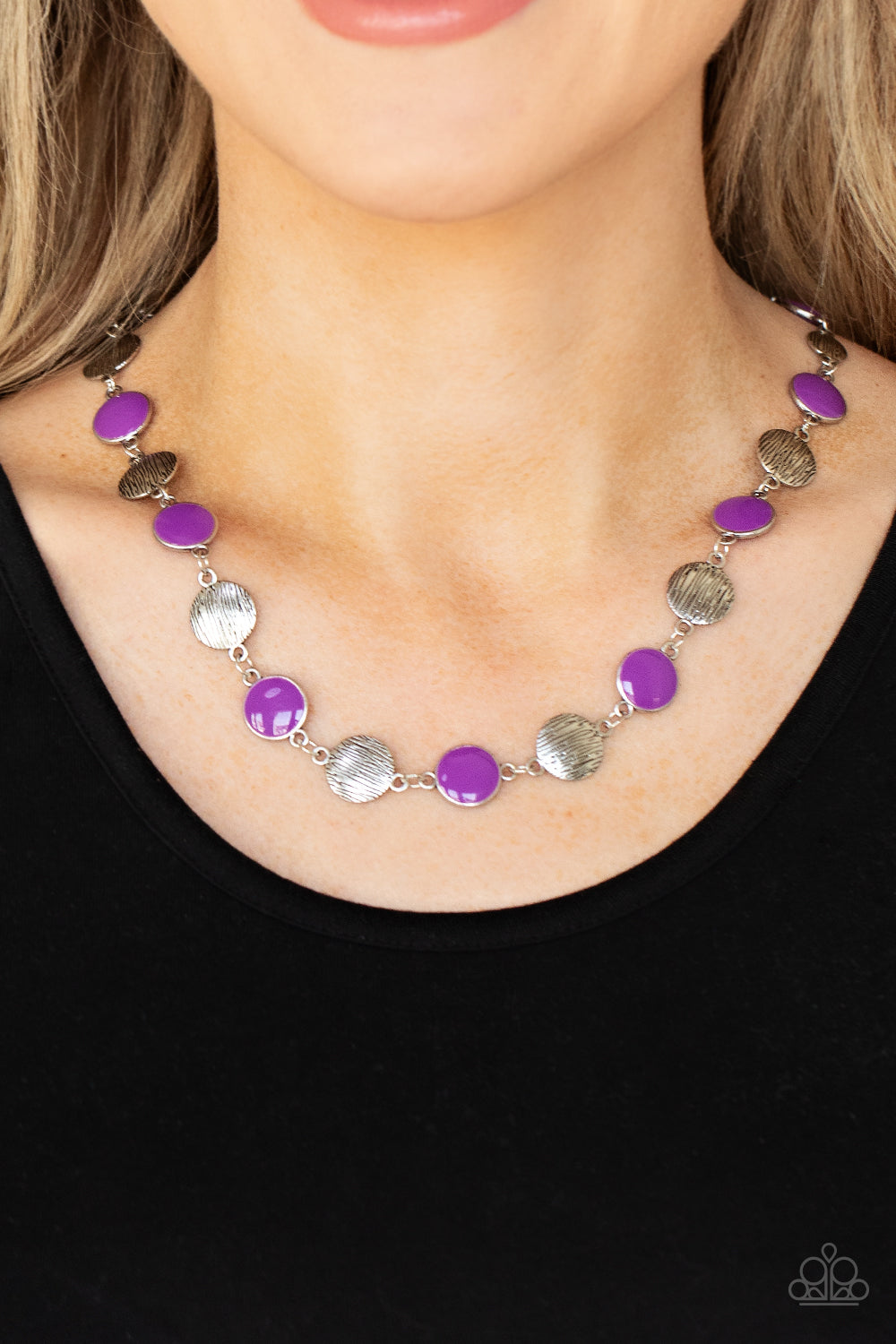 Paparazzi Necklaces - Harmonizing Hotspot - Purple