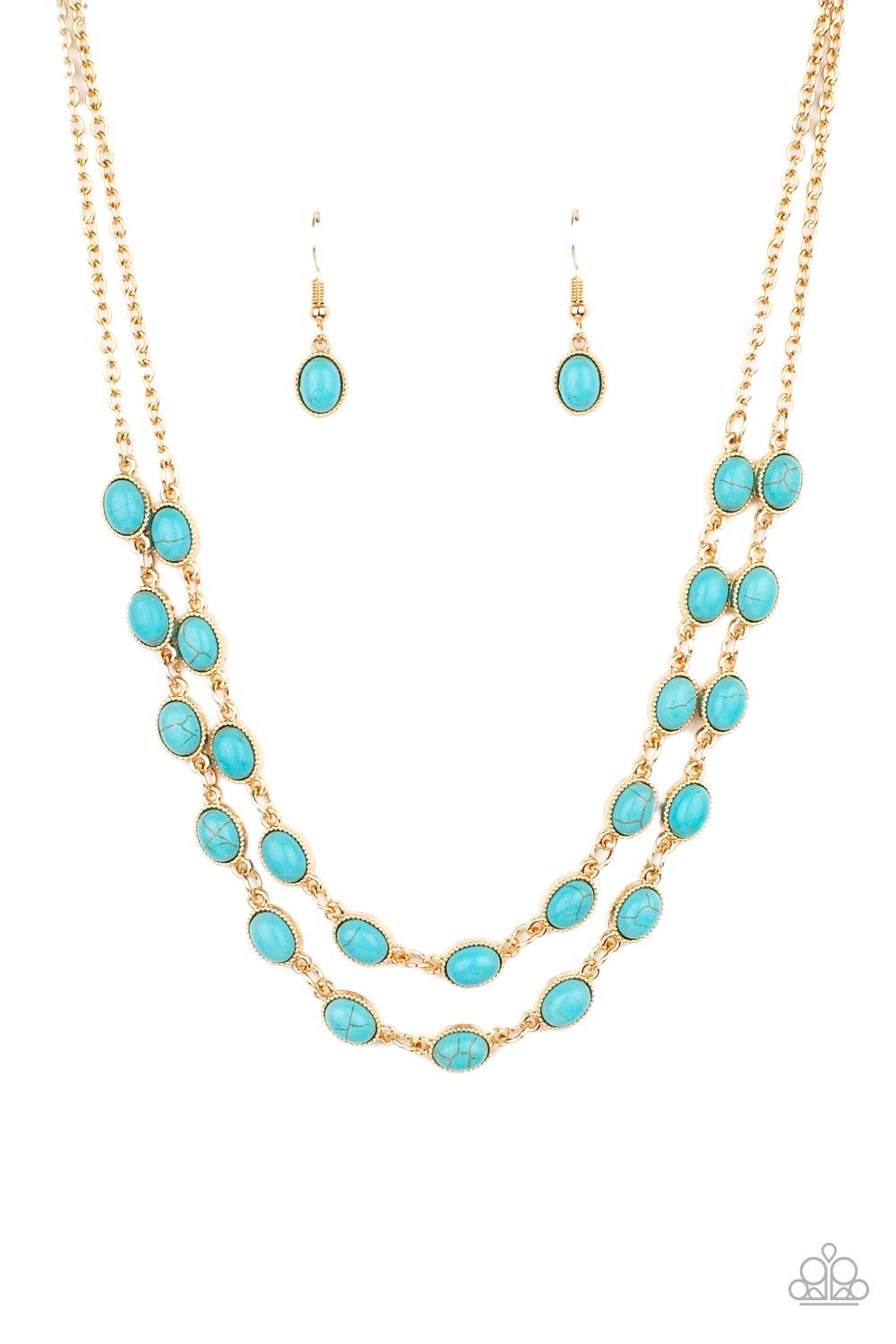 Paparazzi Necklaces - Sahara Safari - Blue