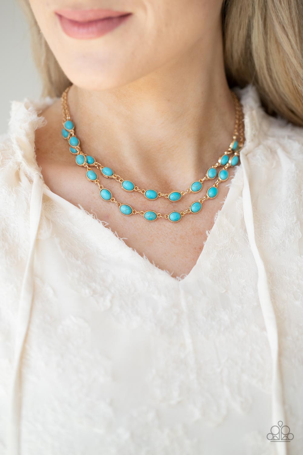 Paparazzi Necklaces - Sahara Safari - Blue