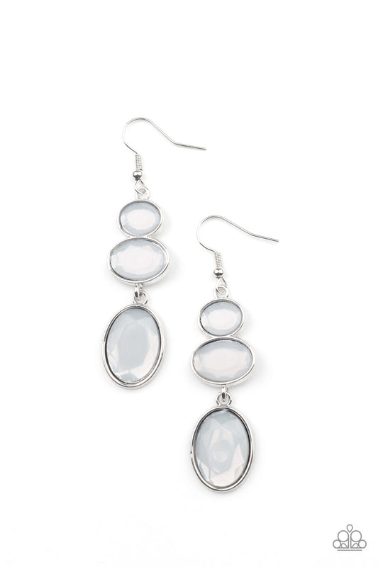Paparazzi Earrings - Tiers of Tranquility - White