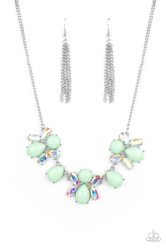 Paparazzi Necklaces - Galaxy Gallery - Green