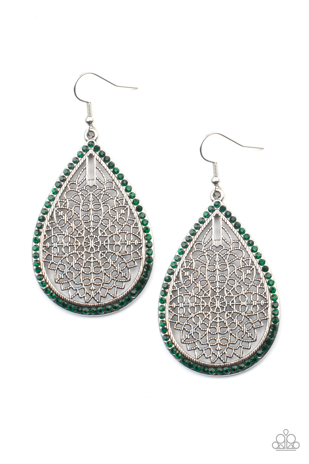 Paparazzi Earrings - Fleur de Fantasy - Green