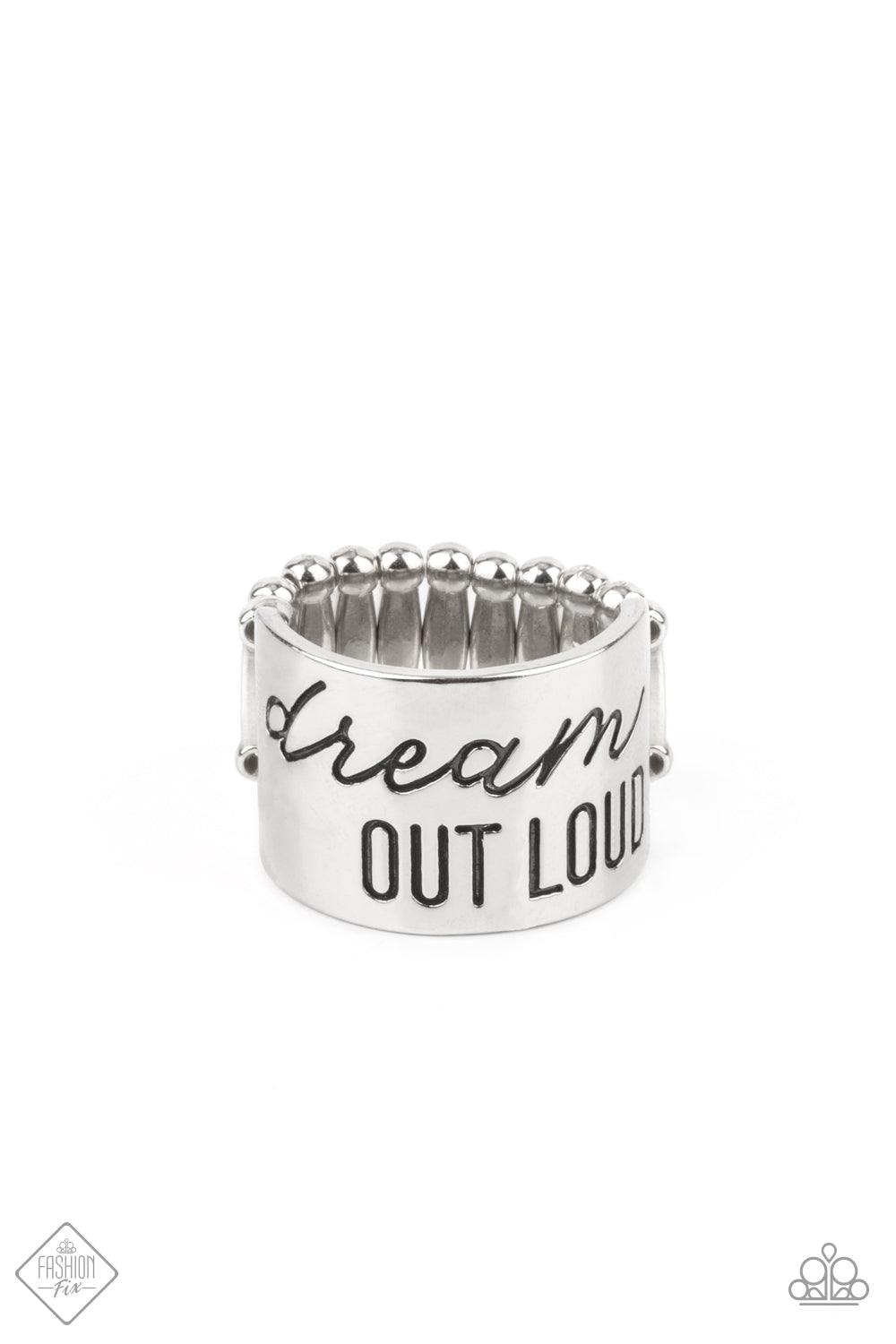 Paparazzi Rings - Dream Louder - Silver - Fashion Fix - Sunset Sightings