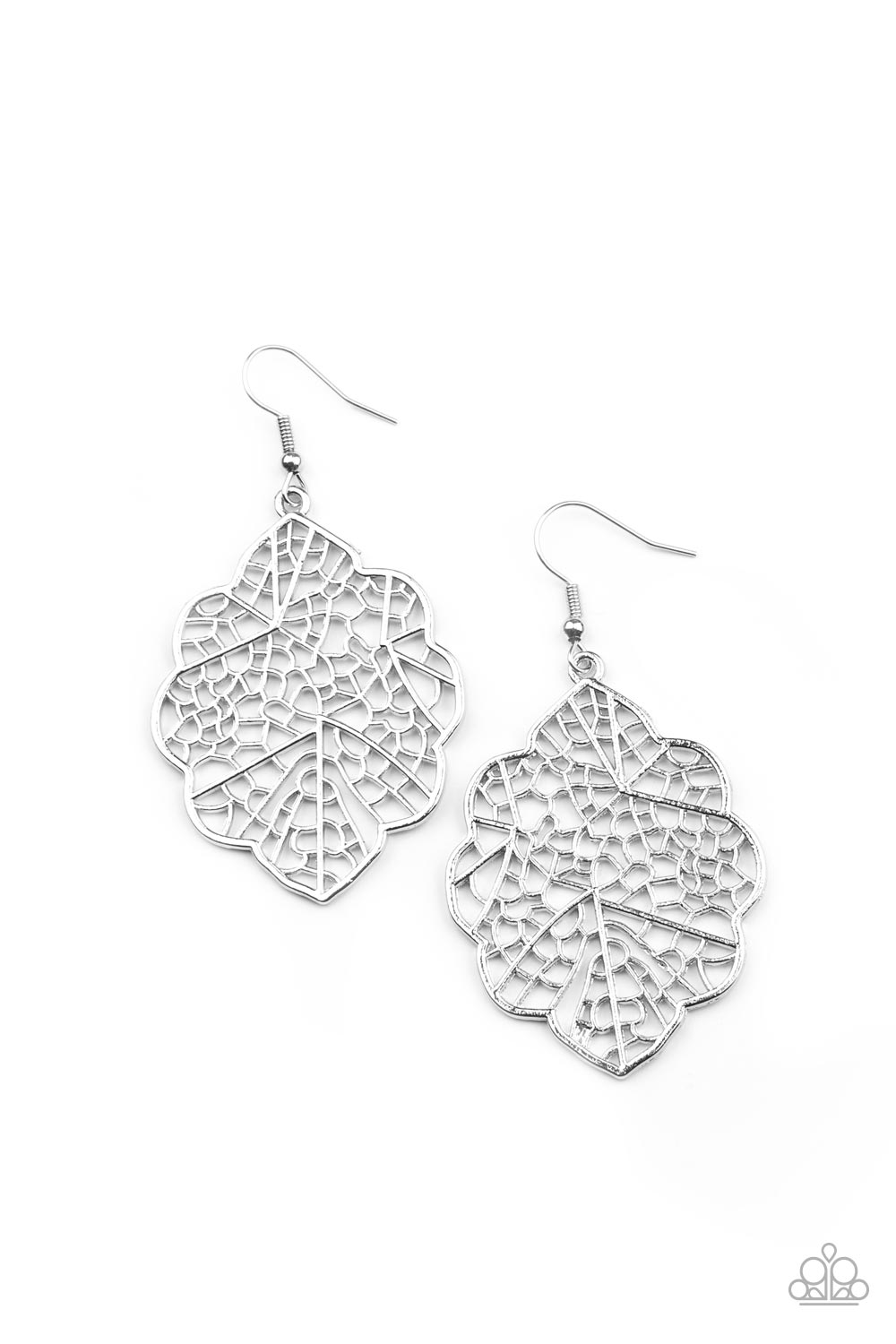 Paparazzi Earrings - Meadow Mosaic - Silver